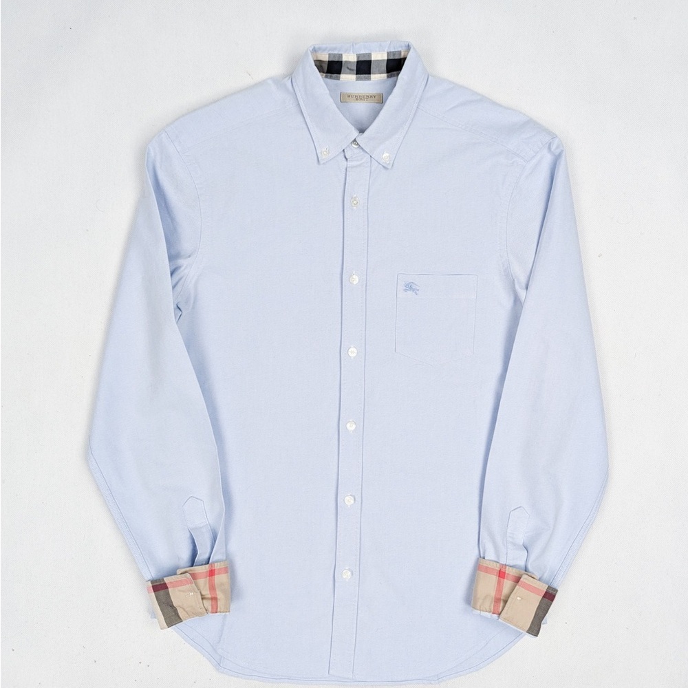 Burberry Brit baby blue Button Down Shirt size XXL